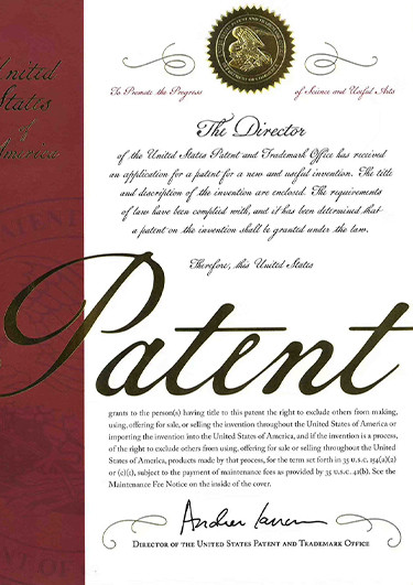 Patente americana de invenção EIR